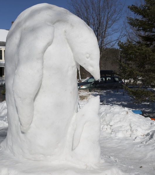 snow sculptuters woodstock vt